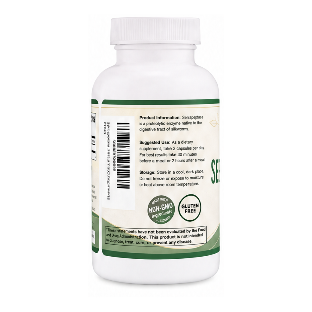 Serrapeptase 240,000 SPU - 120 Capsules