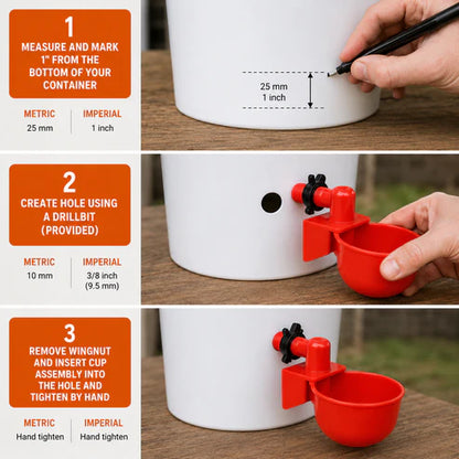 Automatic Chicken Drinkers (10 Pack)