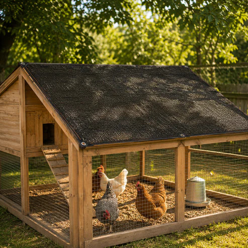 All-Weather Breathable Coop Shade Cloth