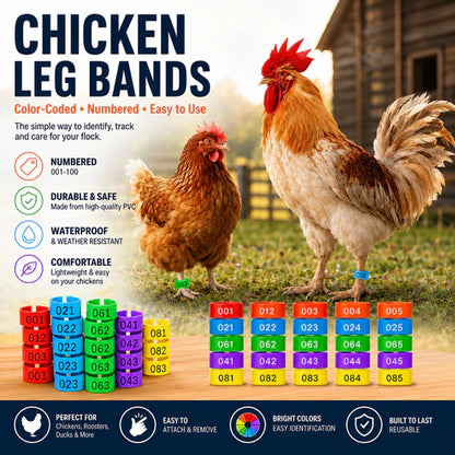 Chicken Identification Leg Bands